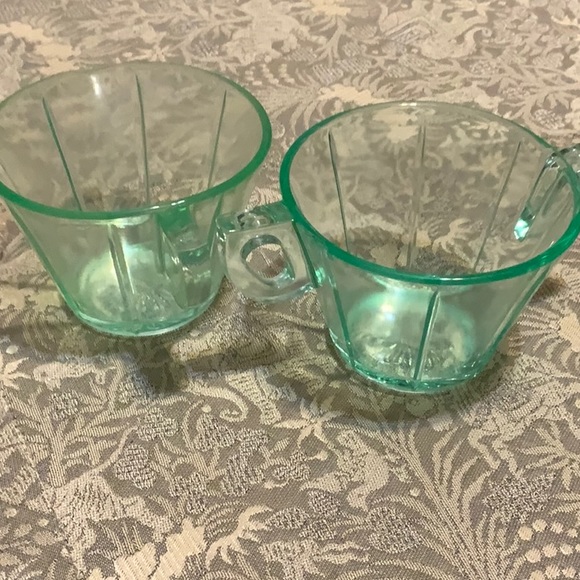 Kitchen Uranium Glass Sugar And Creamer Poshmark